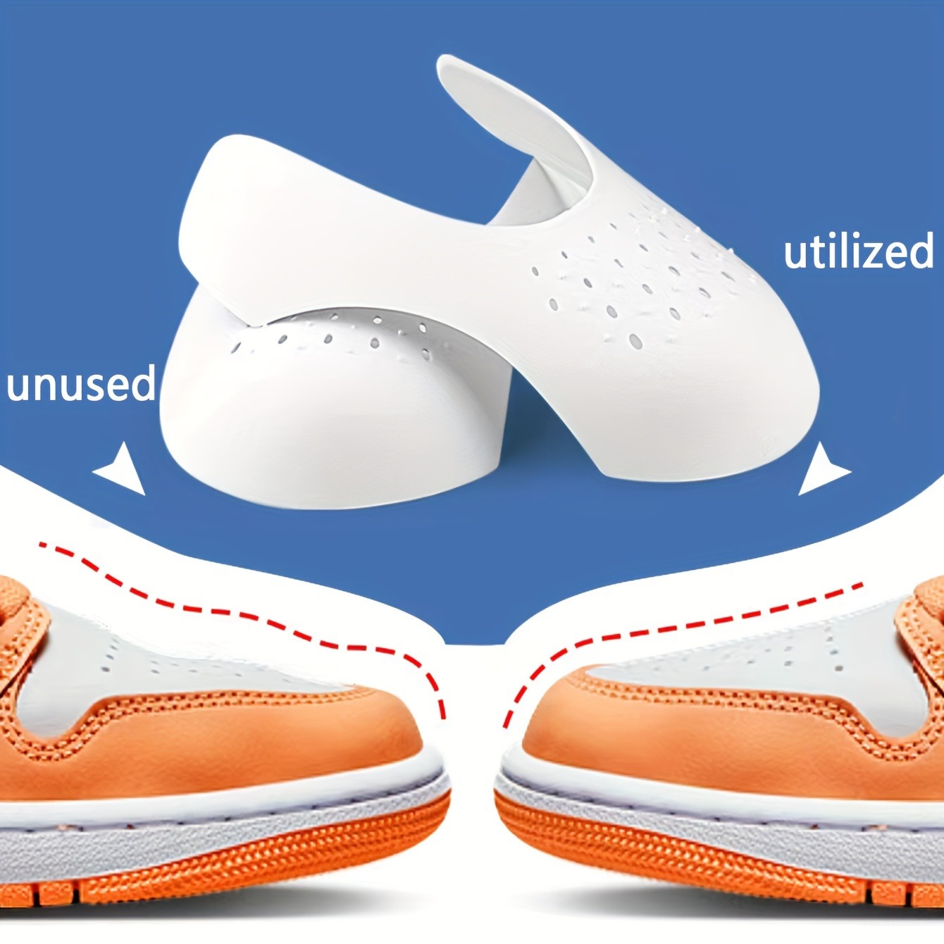 Sneaker Protector Spray - 4 Stück Anti-Falten Schuhschutz, Sneaker-Knitterprotektor, Schuhformer