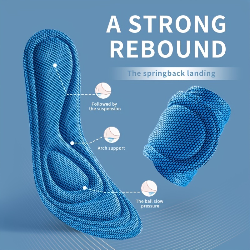 Insole Memory Foam - Sport-Massage-Einlegesohlen aus Memory-Schaum für Schuhe, Herren