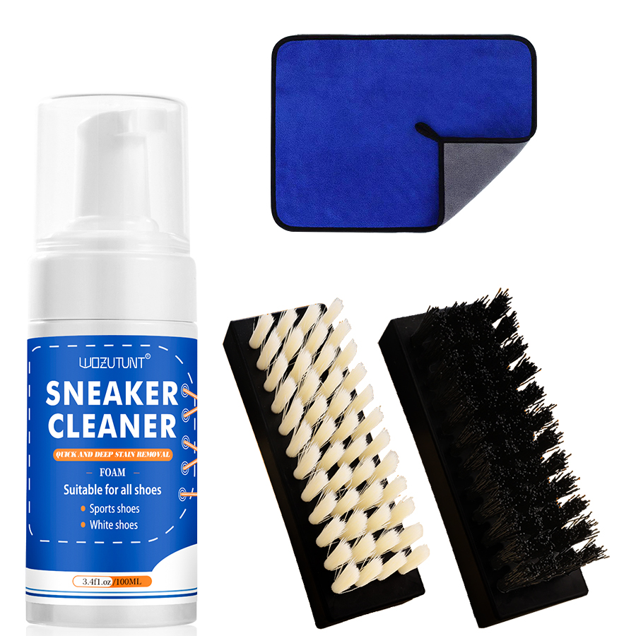 Sneaker Care Suede - Weißes Schuhreinigungsset für Sneakers, Segeltuch, Nubuk-Wildleder,